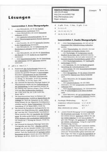 Fit für den TestDaF: Tipps und Übungen. Deutsch als Fremdsprache. Lösungsheft