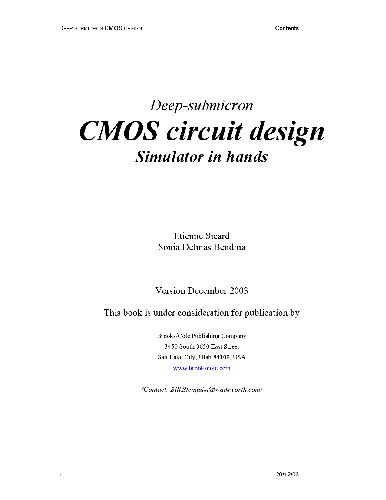 Deep-siibmicron CMOS circuit design