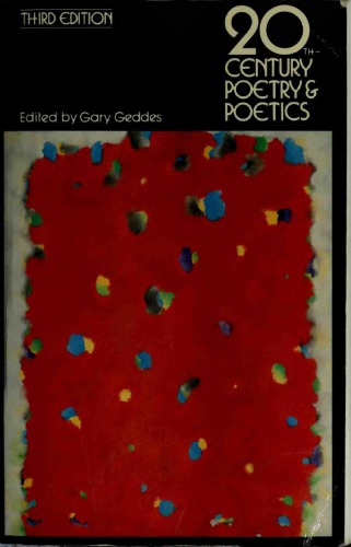 20th Century Poetry and Poetics