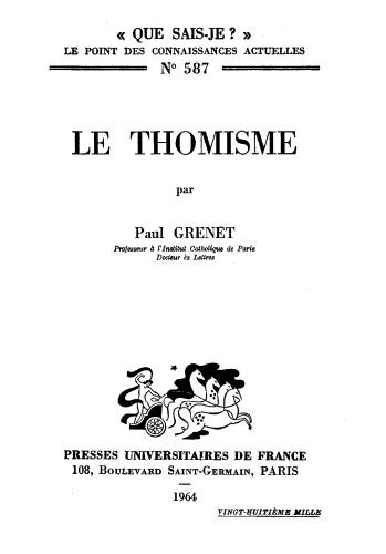 Le thomisme