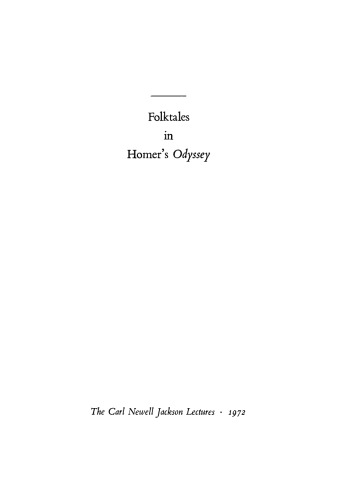 Folktales in Homer’s Odyssey