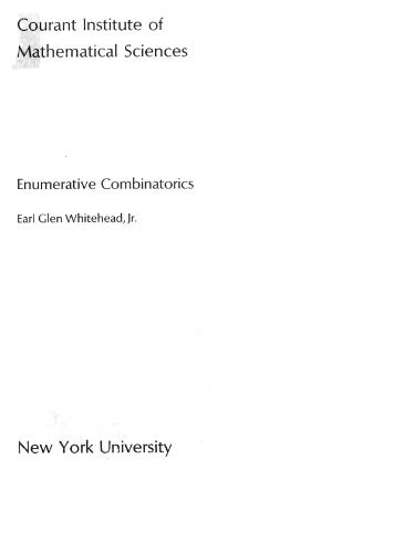 Enumerative Combinatorics