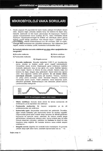 Mikrobiyoloji Vaka Kampı Soruları