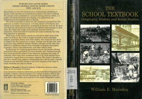 The school textbook: Geography, history and social studies