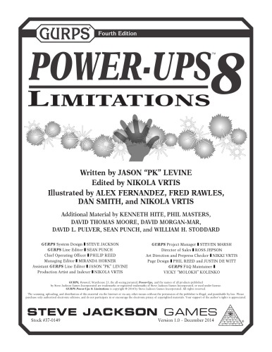 GURPS 4th edition. Power-Ups 8: Limitations