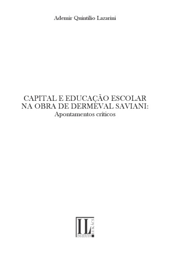 Capital e educação escolar na obra de Demerval Saviani