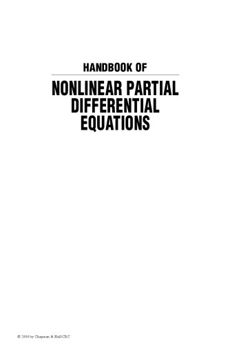 Handbook of Nonlinear Partial Differential Equations