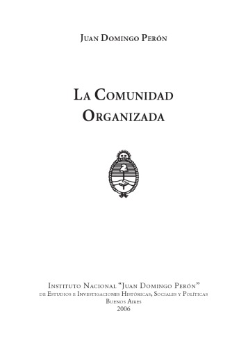 La comunidad organizada