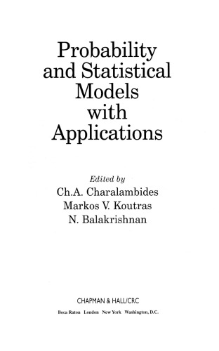 Probability and Statistical Models with Applications