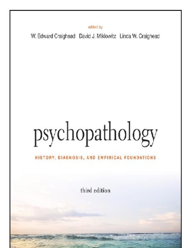 Psychopathology: History, Diagnosis, and Empirical Foundations