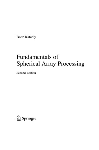 Fundamentals of Spherical Array Processing