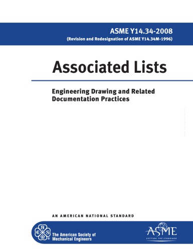 ASME Y14.34-2008 - Associated Lists