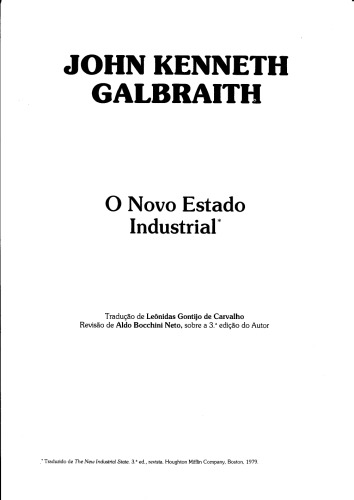 O Novo estado industrial