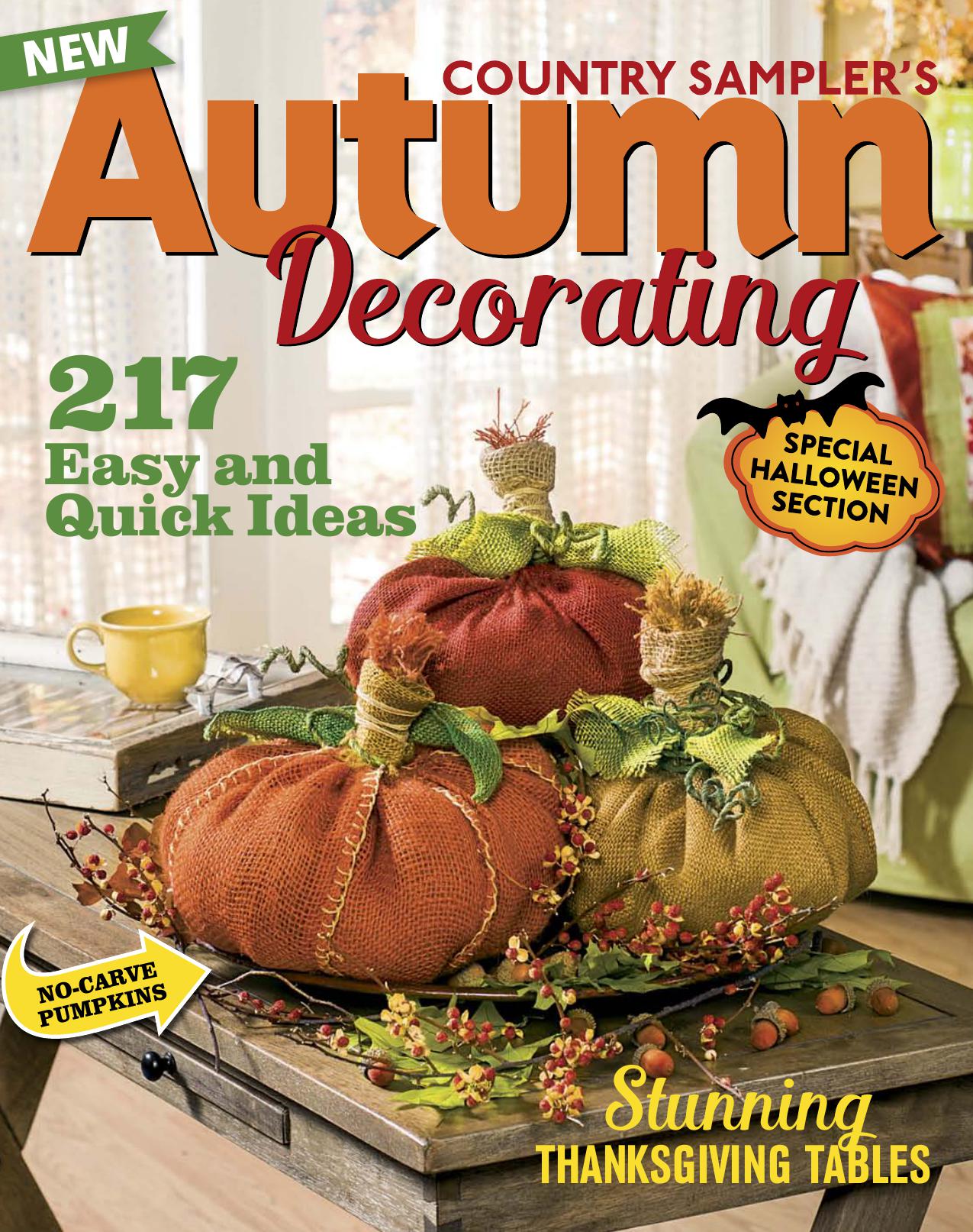 Country Sampler’s Autumn Decorating - September 2015