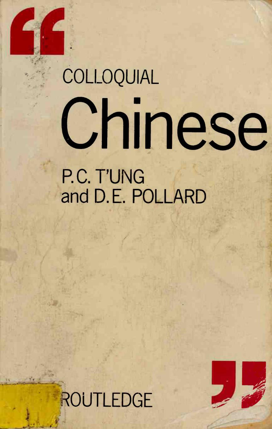 Colloquial Chinese (book and audio)