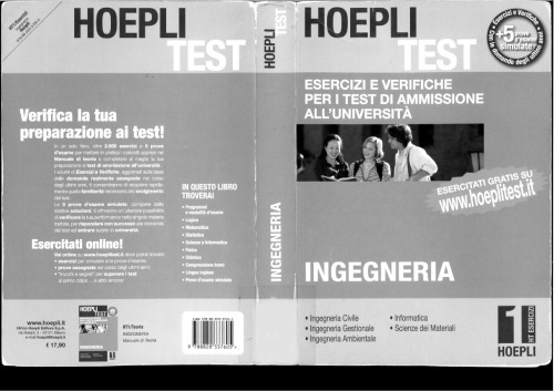 Hoepli test-Esercizi e verifiche per il test di ammissione ingegneria