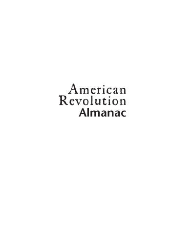 American Revolution: almanac