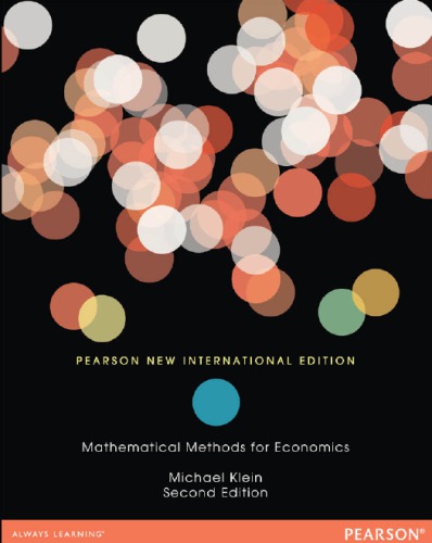 Mathematical Methods for Economics