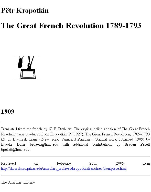 The Great French Revolution 1789-1793