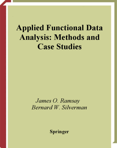 Applied Functional Data Analysis