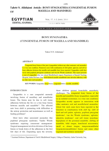 Direct plagiarism by Tahrir N. Aldelaimi (Dean of Dentistry College / Anbar University) 1