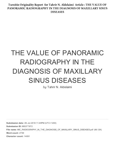 Direct plagiarism by Tahrir N. Aldelaimi (Dean of Dentistry College / Anbar University) 3