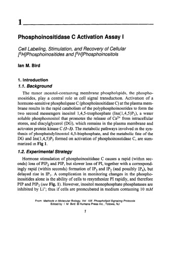 Phospholipid Signaling Protocols