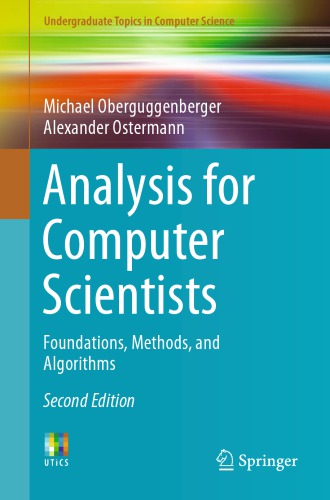 Analysis for Computer Scientists: Foundations, Methods, and Algorithms