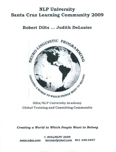 NLP practitioner certification course (Dilts)