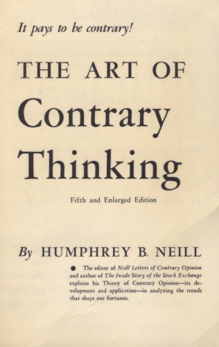 The Art of Contrary Thinking