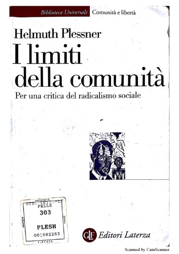 I limiti della comunità. Per una critica del radicalismo sociale