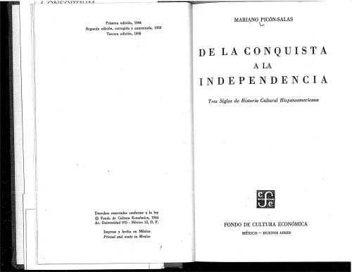 De la conquista a la independencia: tres siglos de historia cultural hispanoameriana