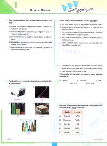 345 TYT Kimya Soru Bankası (Ünite 1,2,3,4,5)  2018-19
