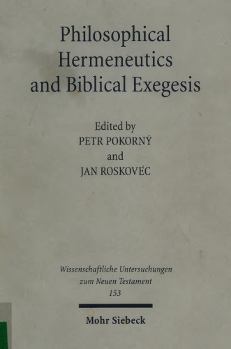 Philosophical hermeneutics and biblical exegesis