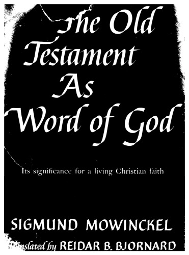 The Old Testament as Word of God