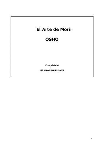 El Arte De Morir