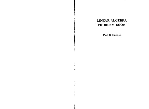 Linear Algebra Problem Book (Dolciani Mathematical Expositions)