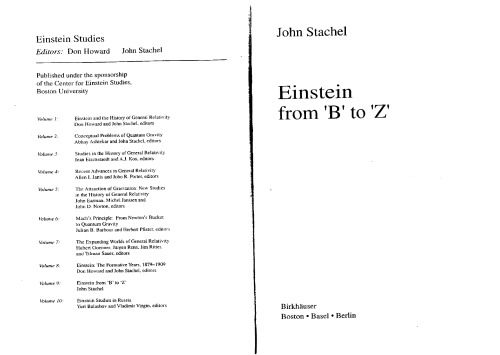 Einstein from ’B’ to ’Z’