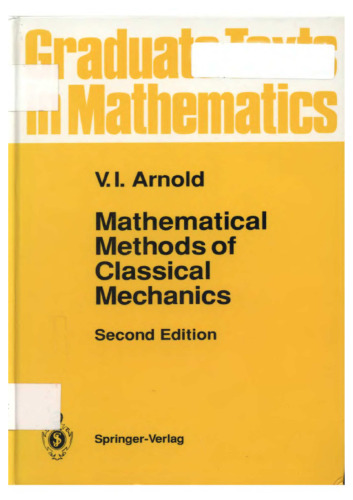 Mathematical Methods of Classical Mechanics