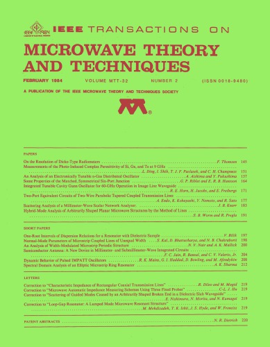 IEEE MTT-V032-I02 (1984-02)