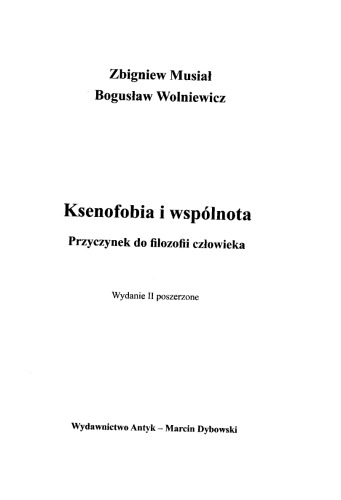 Ksenofobia i wspolnota