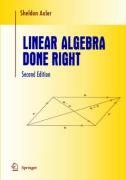 Linear Algebra Done Right