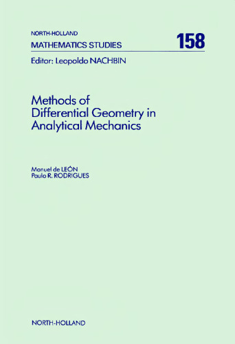 Methods of Differential Geometry in Analytical Mechanics