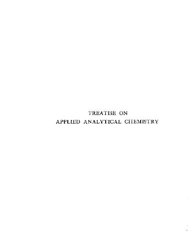 Treatise On Applied Analytical Chemistry