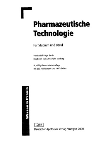 Pharmazeutische Technologie