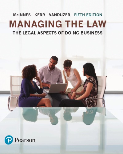 Managing the Law: The Legal Aspects of Doing Business