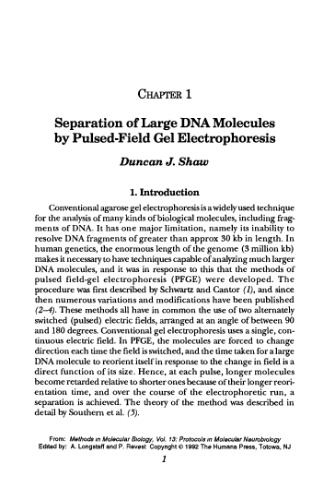 Protocols in Molecular Neurobiology