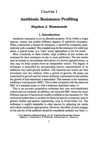 Diagnostic Bacteriology Protocols