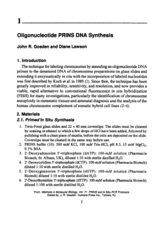 Prins and in Situ Pcr Protocols