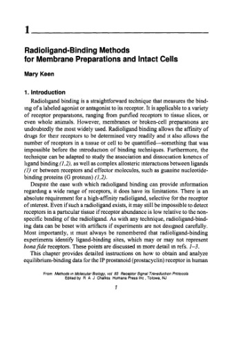 Receptor Signal Transduction Protocols